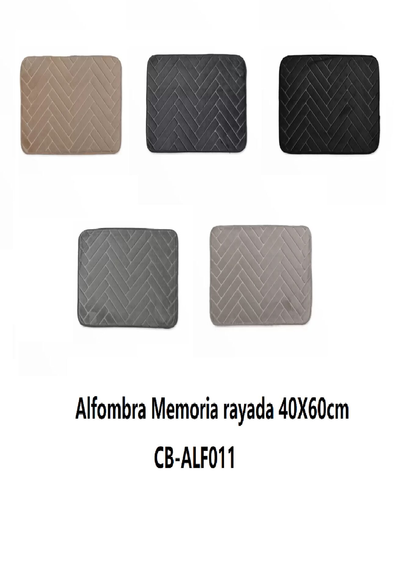 Alfombra Memoria rayada 40X60cm CB-ALF011