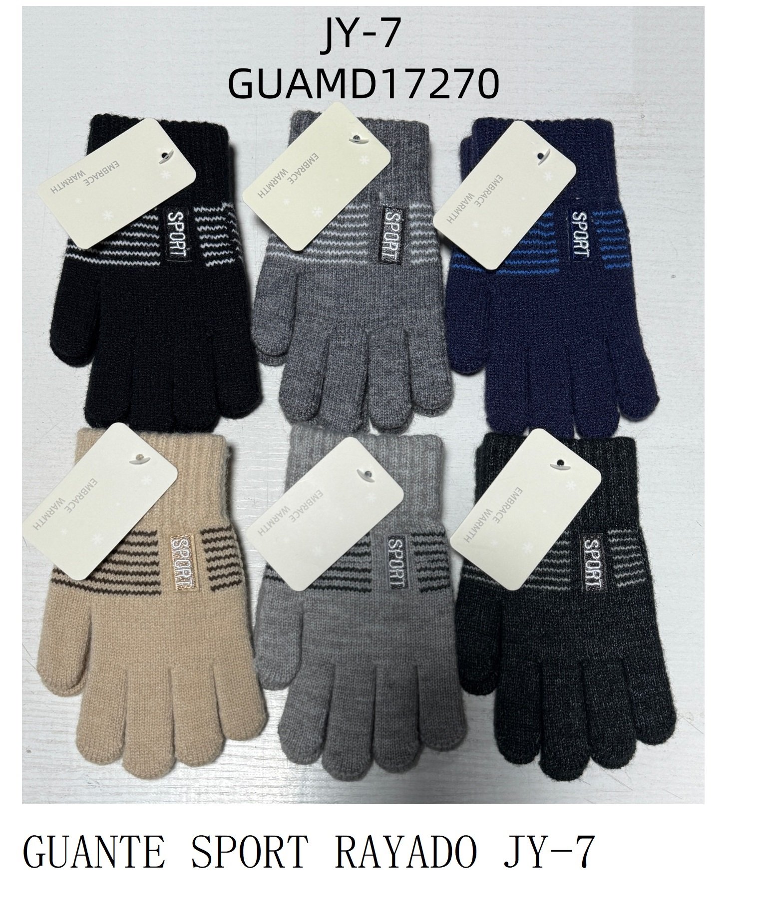 GUANTE SPORT RALLADO JY-7-600