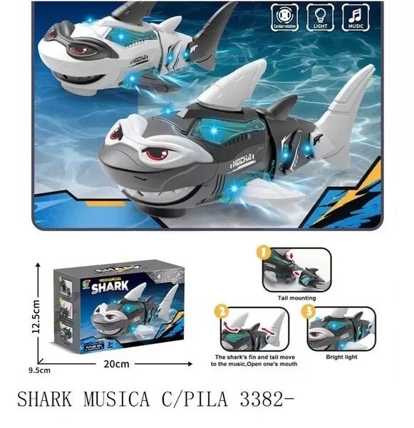SHARK MUSICA C/PILA 3382-