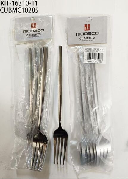 TENEDOR PLATEADO 6PCS KIT-16310-11