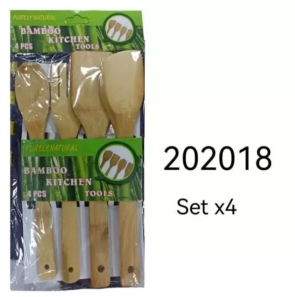 UTENSILLOS BAMBOO SETX4 202018