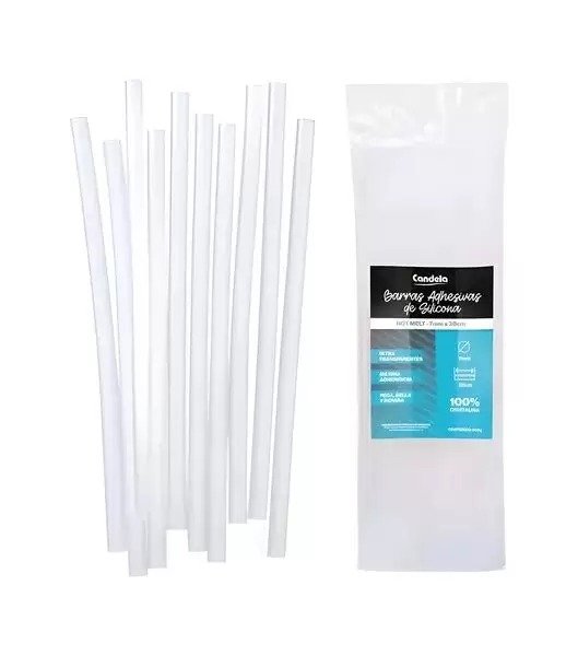 BARRA SILICONA 7MMX30CM CANDELA 500G ADH1297