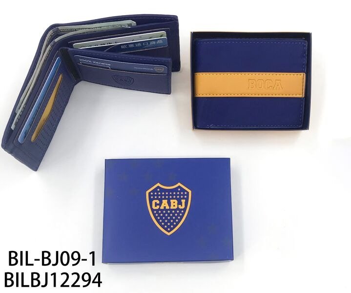 BILLETERA HOMBRE BOCA JUNIORS BIL-BJ09-1-200