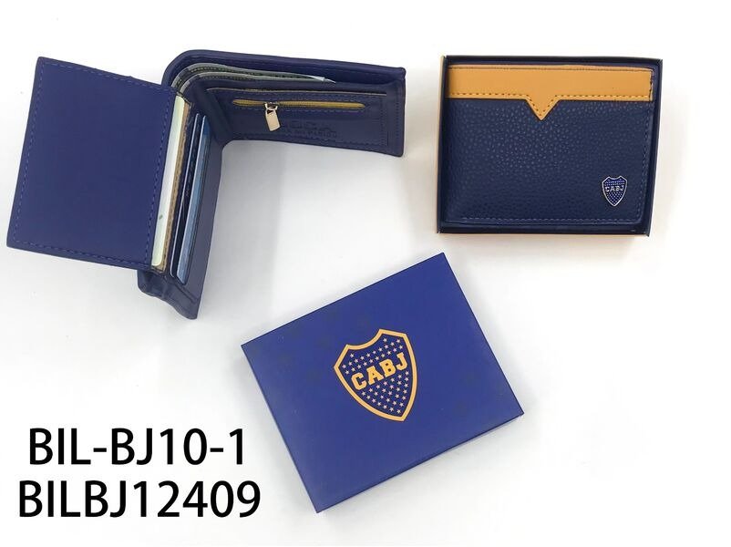 BILLETERA HOMBRE BOCA JUNIORS BIL-BJ10-1-200