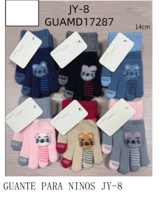 GUANTE NINO GATOS JY-8-600