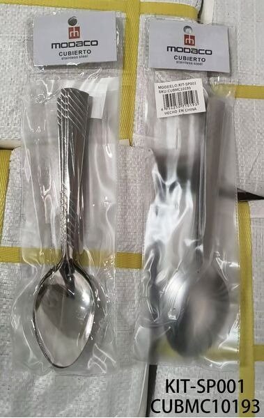 CUCHARA PLATEADO 6PCS KIT-SP001