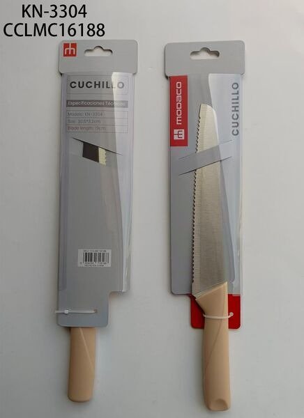 CUCHILLO "8"ROSADO KN-3304-96