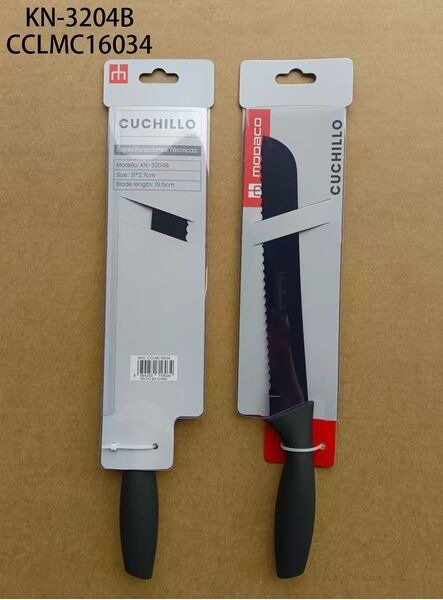 CUCHILLO NEGRO 8"KN-3204B-96