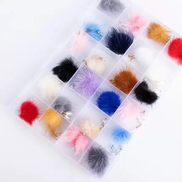 DECORACION P/UNAS POMPON C/DIJE GYH-40012