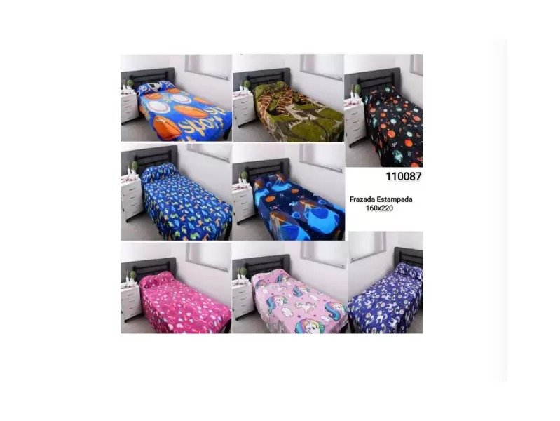 FRAZADA ESTAMP.160X220 FRAP20X
