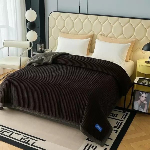 FRAZADA FLANNEL RAYADA 160X220*FRA-DT510//24P