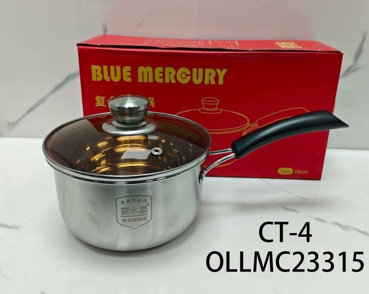 OLLA DE ACERO C/MANIJA 16CM CT-4