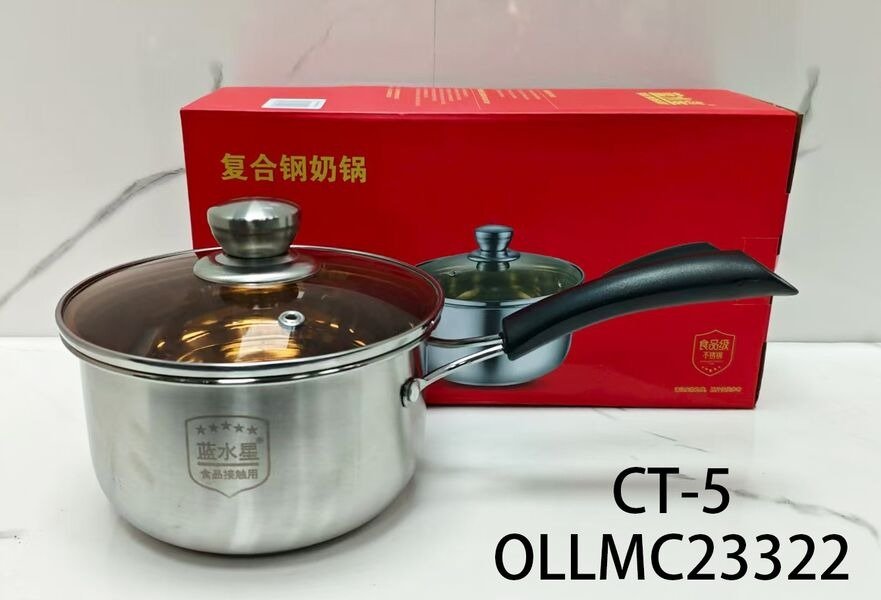 OLLA DE ACERO C/MANIJA 18CM CT-5