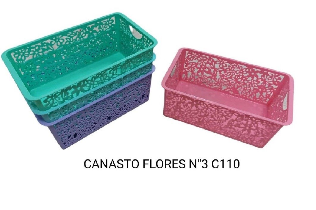 Canasto Flores N"3 C110-3-ZHENG