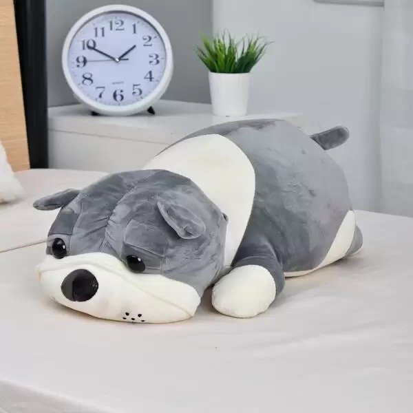 PELUCHE PERRO GRIS C/MANTA FRA-MAP12